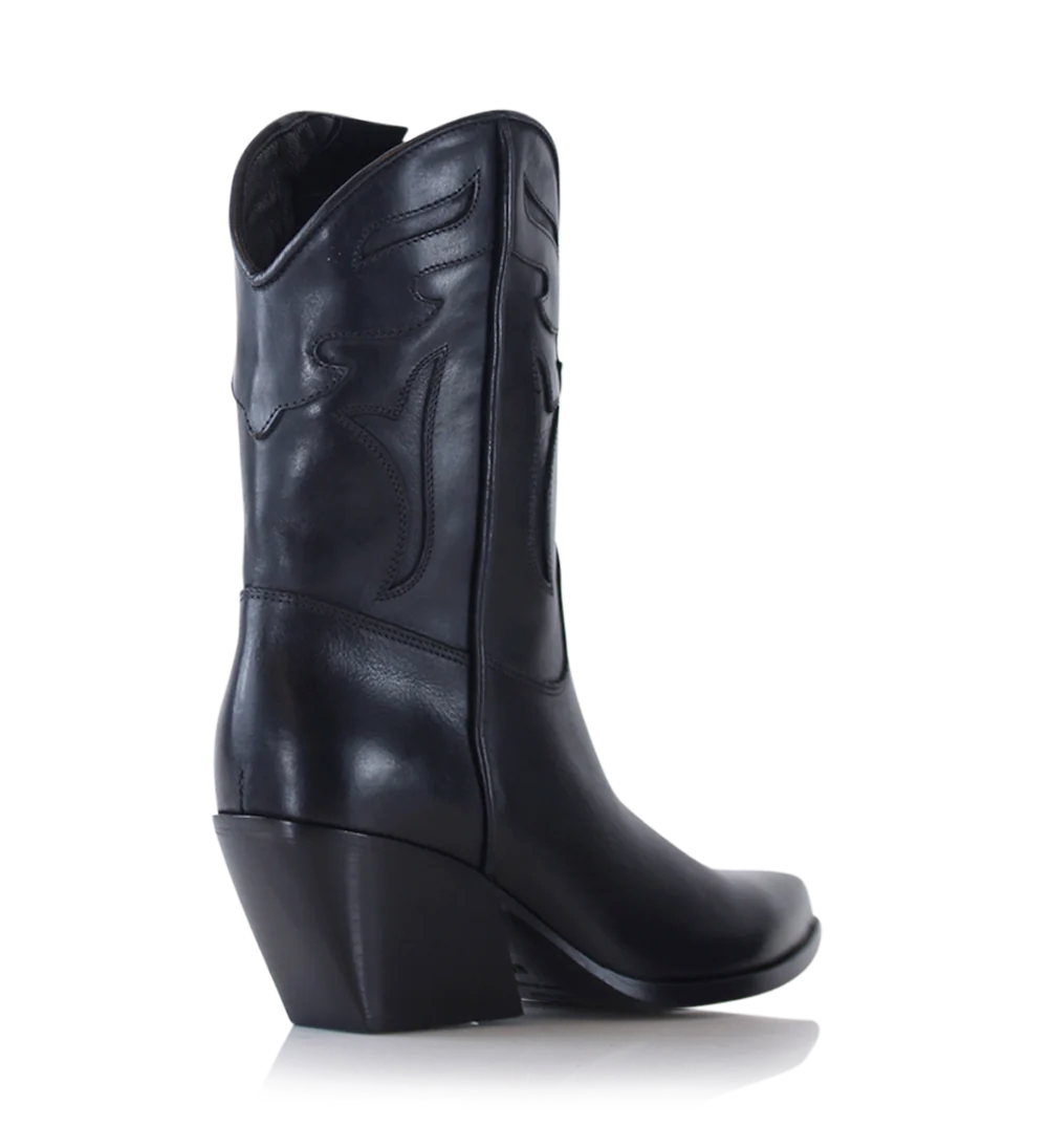 Dixie boots, black leather