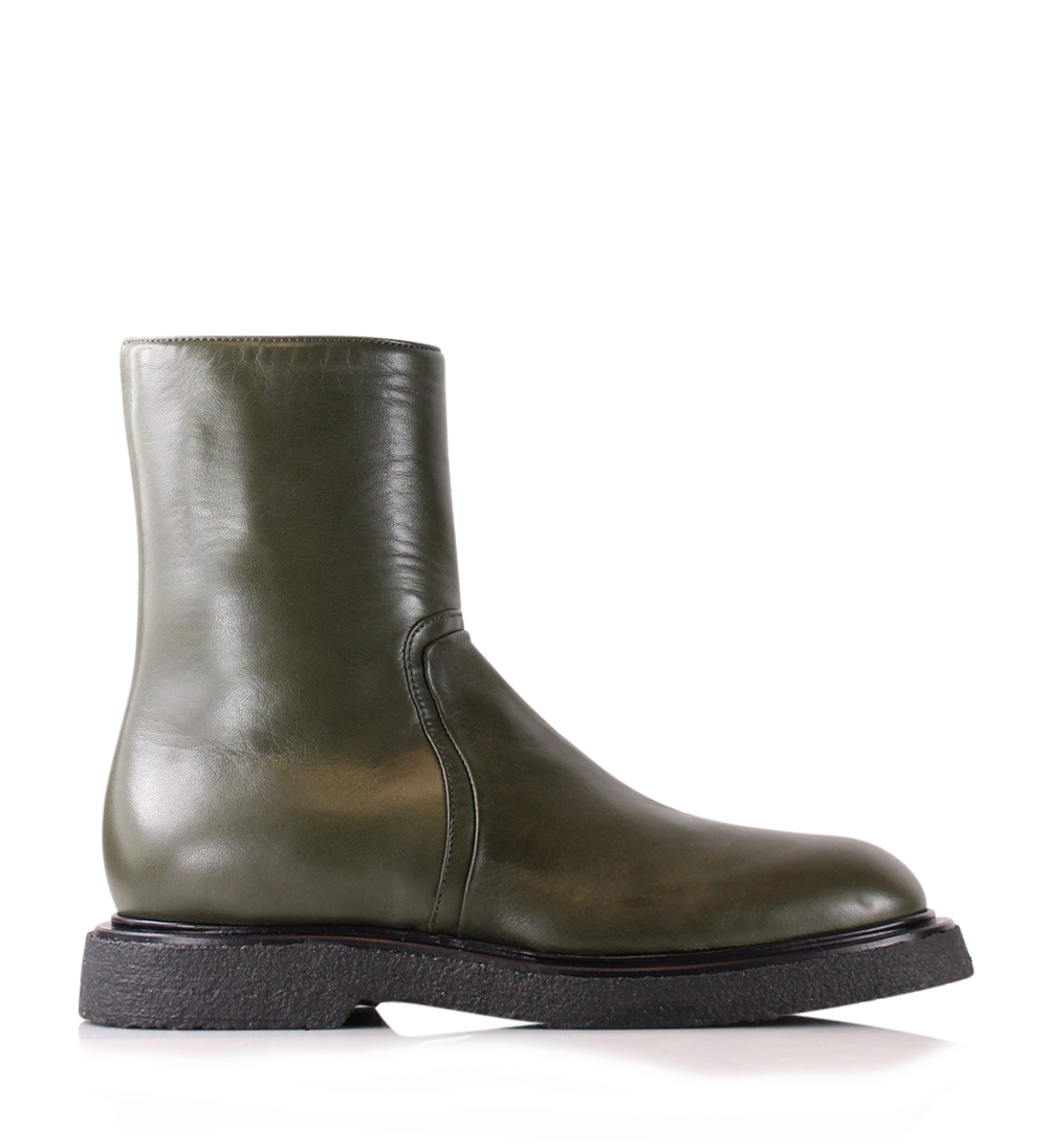 Edith boots, olive leather