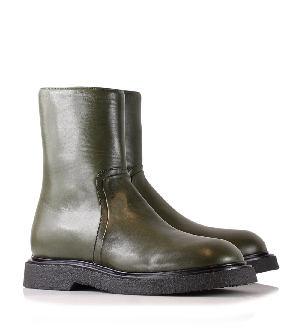 Edith boots, olive leather