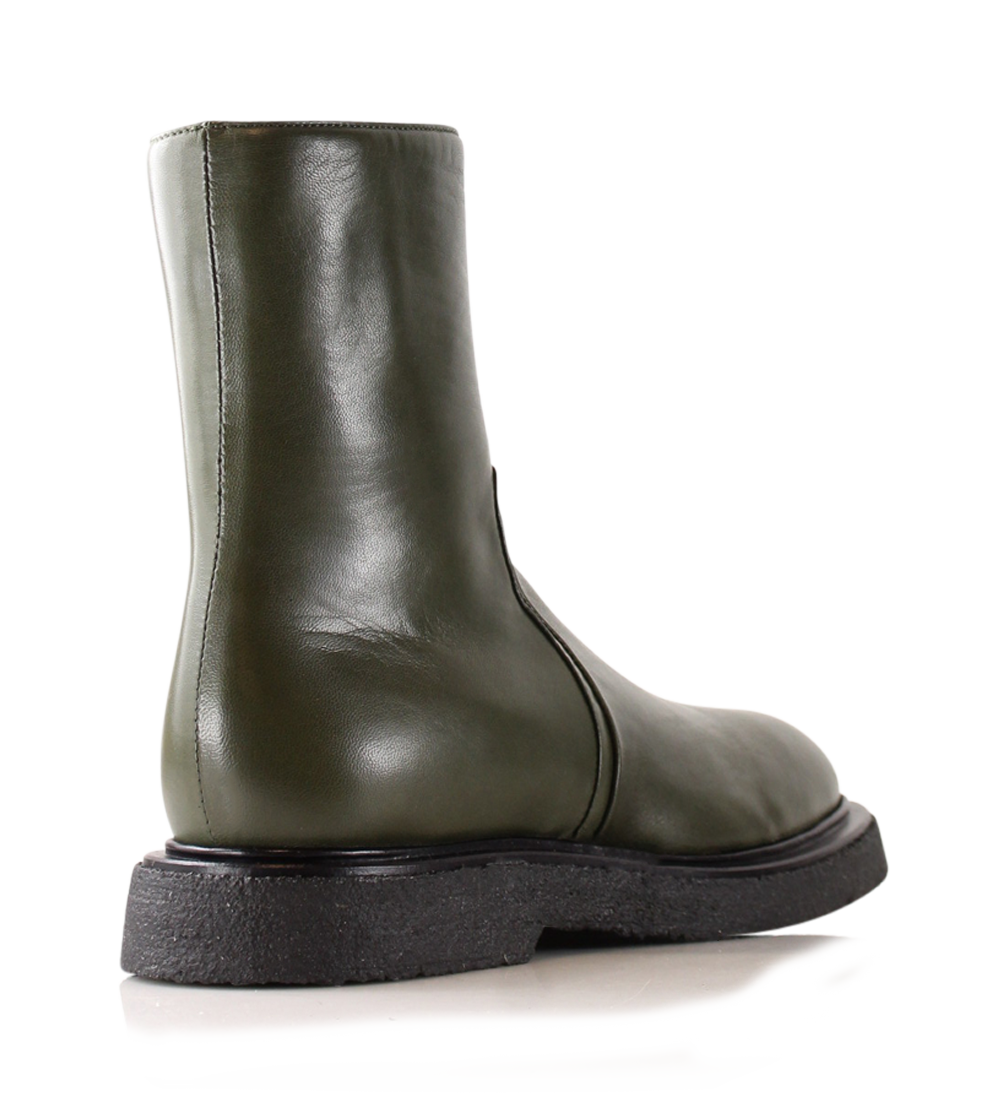 Edith boots, olive leather
