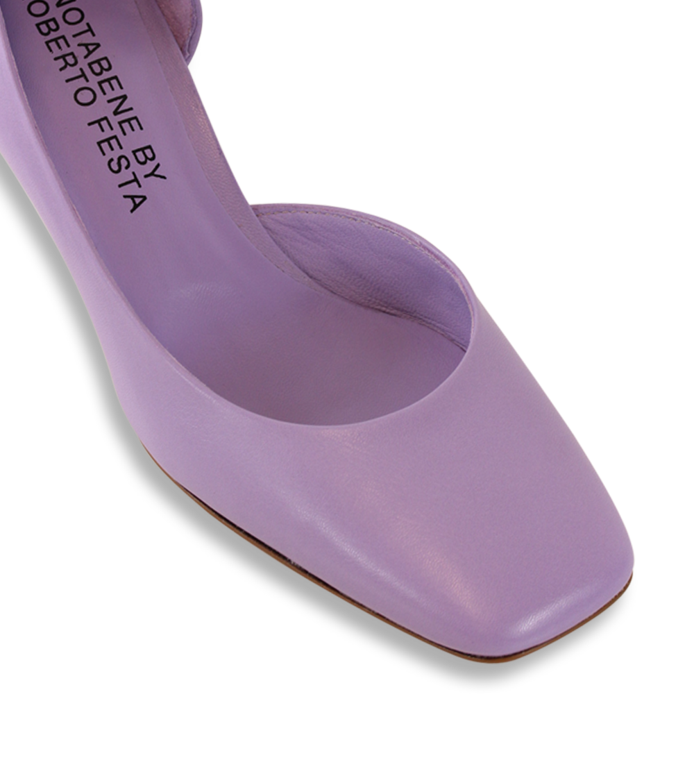 Ellen 55 pumps, lilac leather