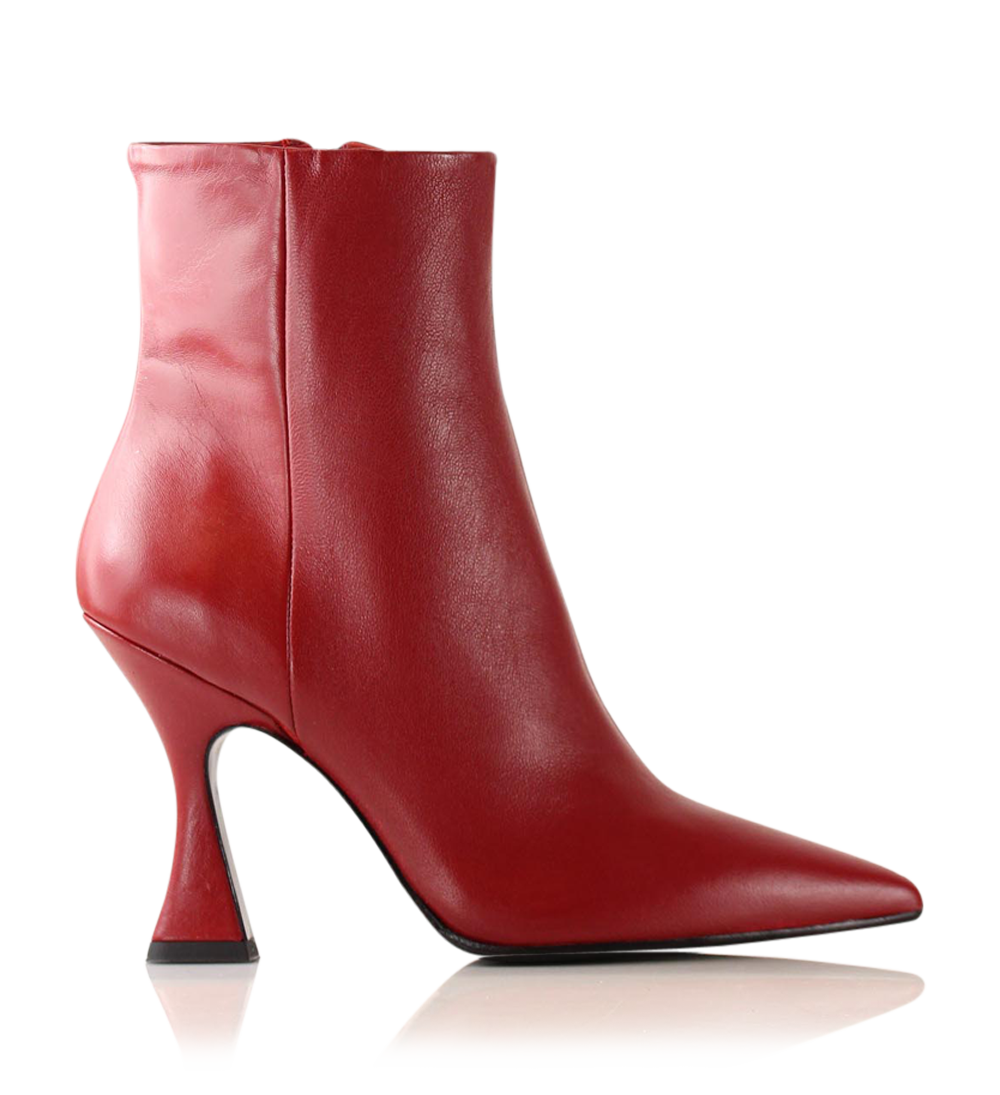 Elsa boots, red leather