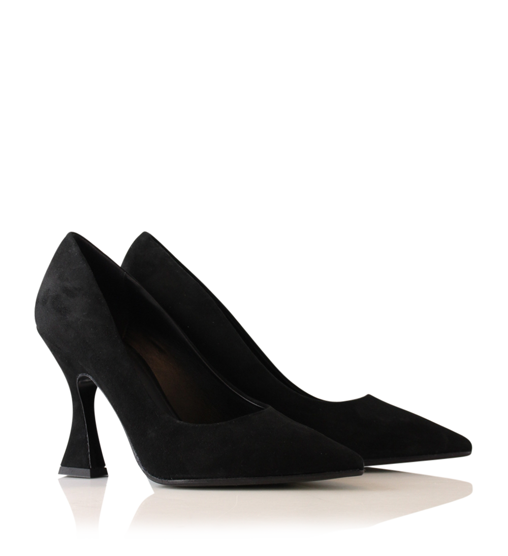 Emme 95 stilettos, black suede