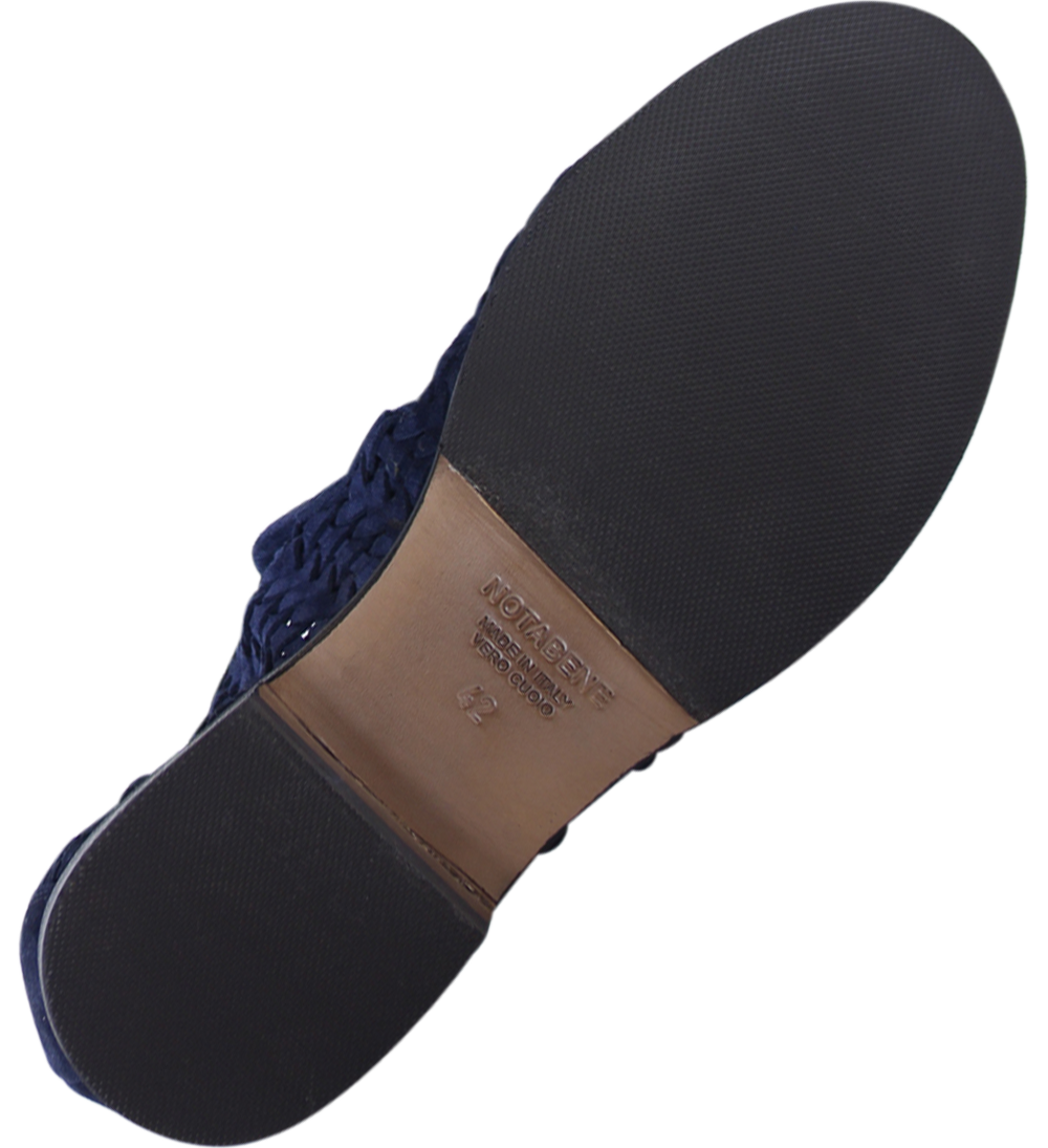 Enrico loafers, blå ruskind