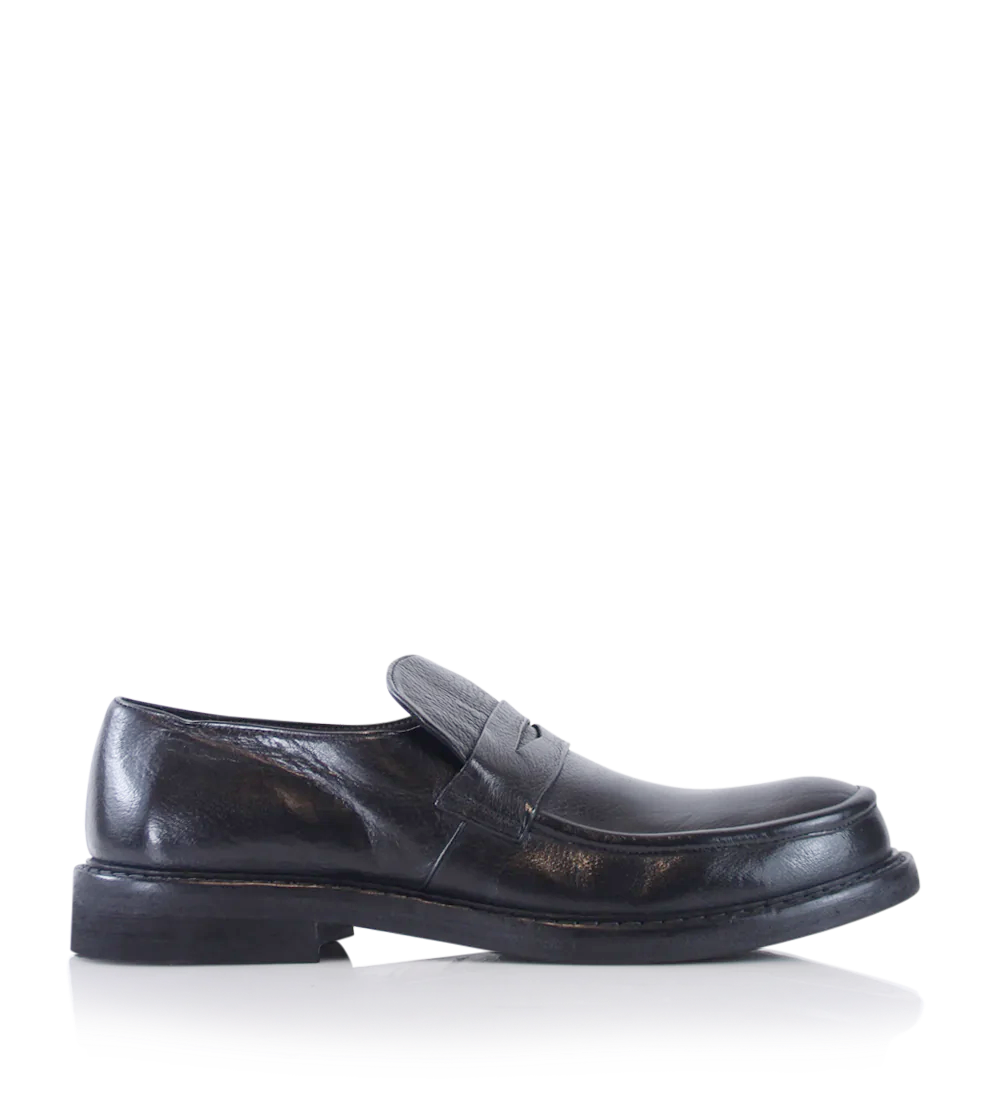 Filippo loafers, sort læder