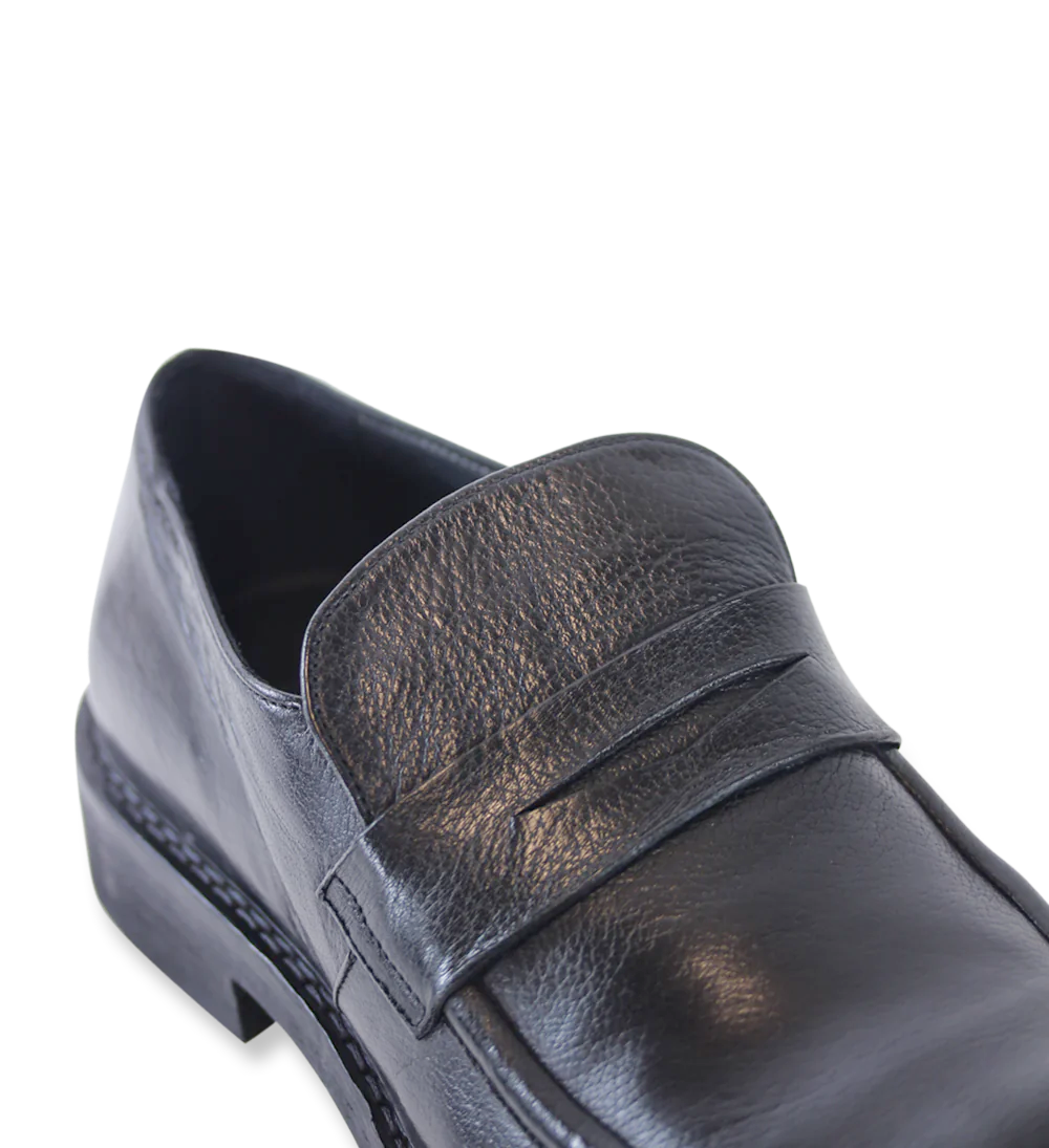 Filippo loafers, sort læder