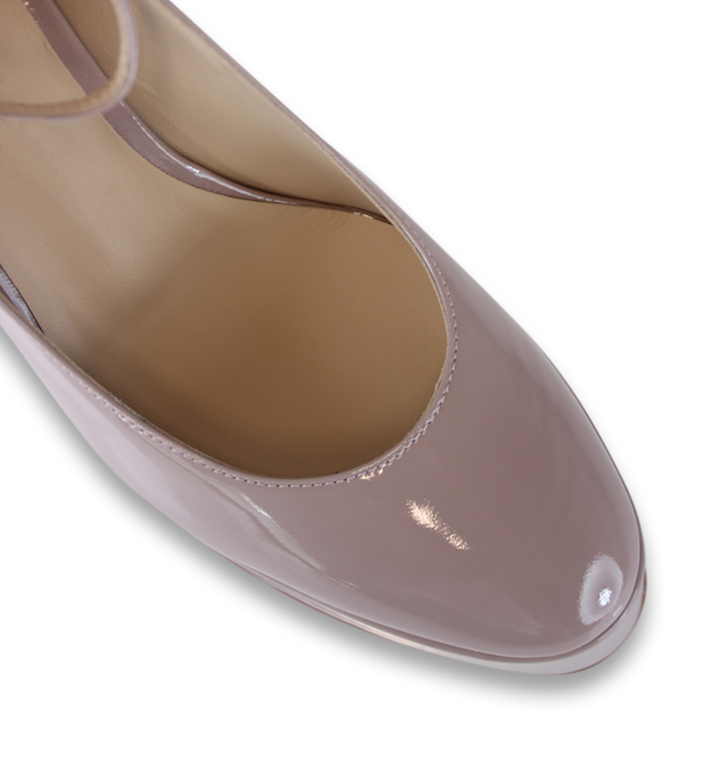 Franca 100 pumps, nude patent