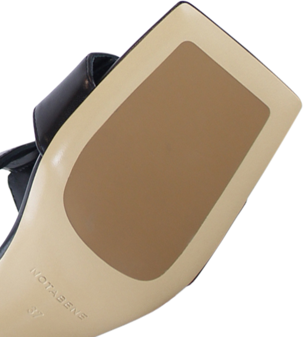 Ilina 70 sandals, black leather