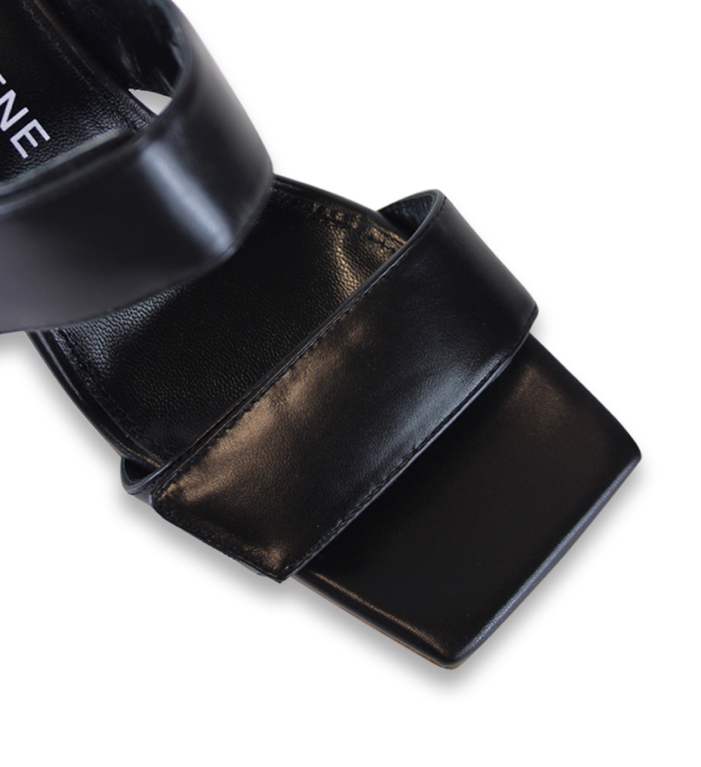 Ilina 70 sandals, black leather