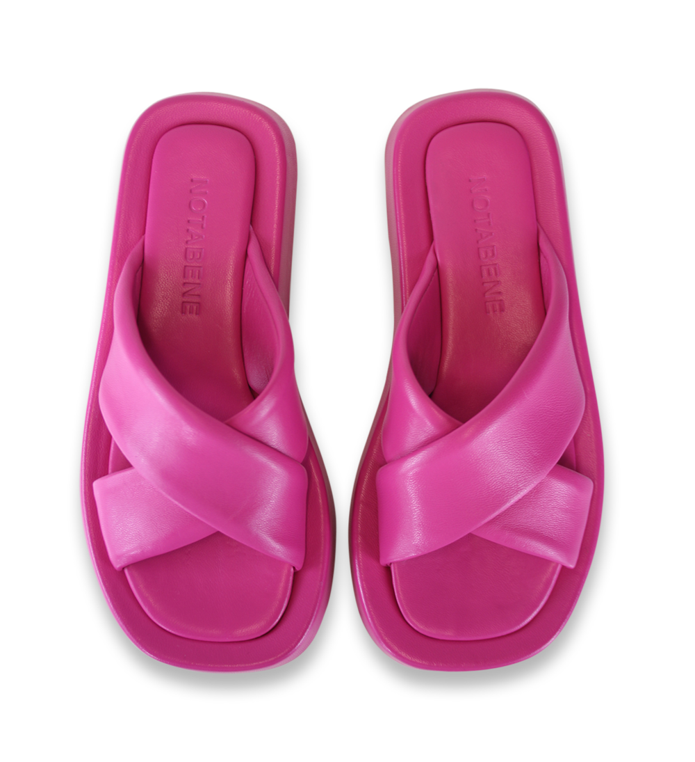 Mia sandals, pink leather