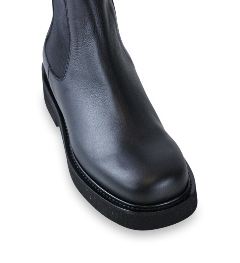 Nadia chelsea støvler, sort læder