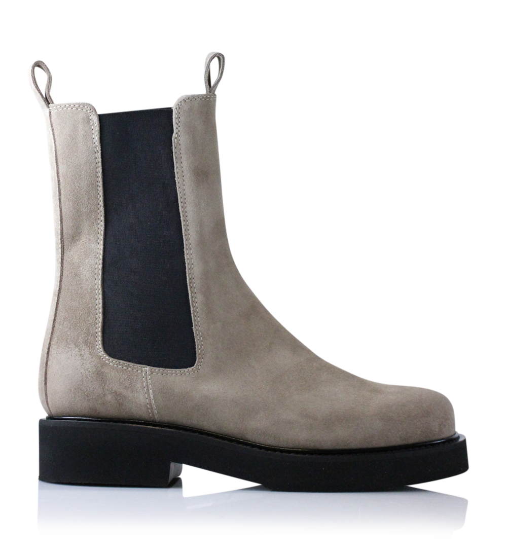 Nadia chelsea boots, grey suede