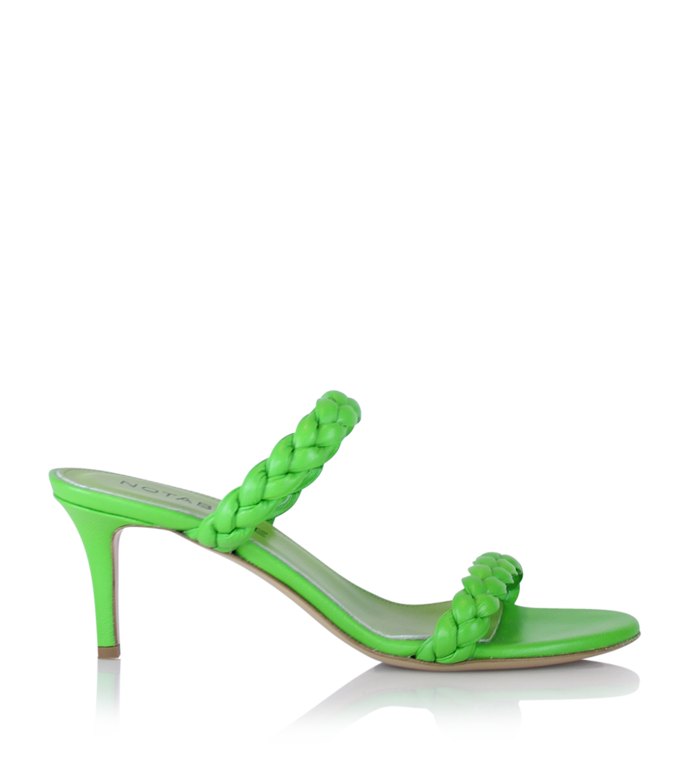 Ortensia, Green Leather, Stilettos