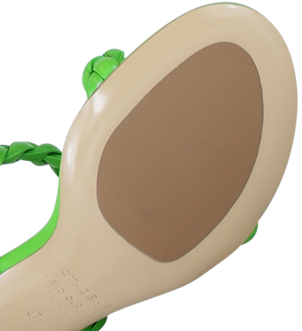 Ortensia 60 sandals, green leather