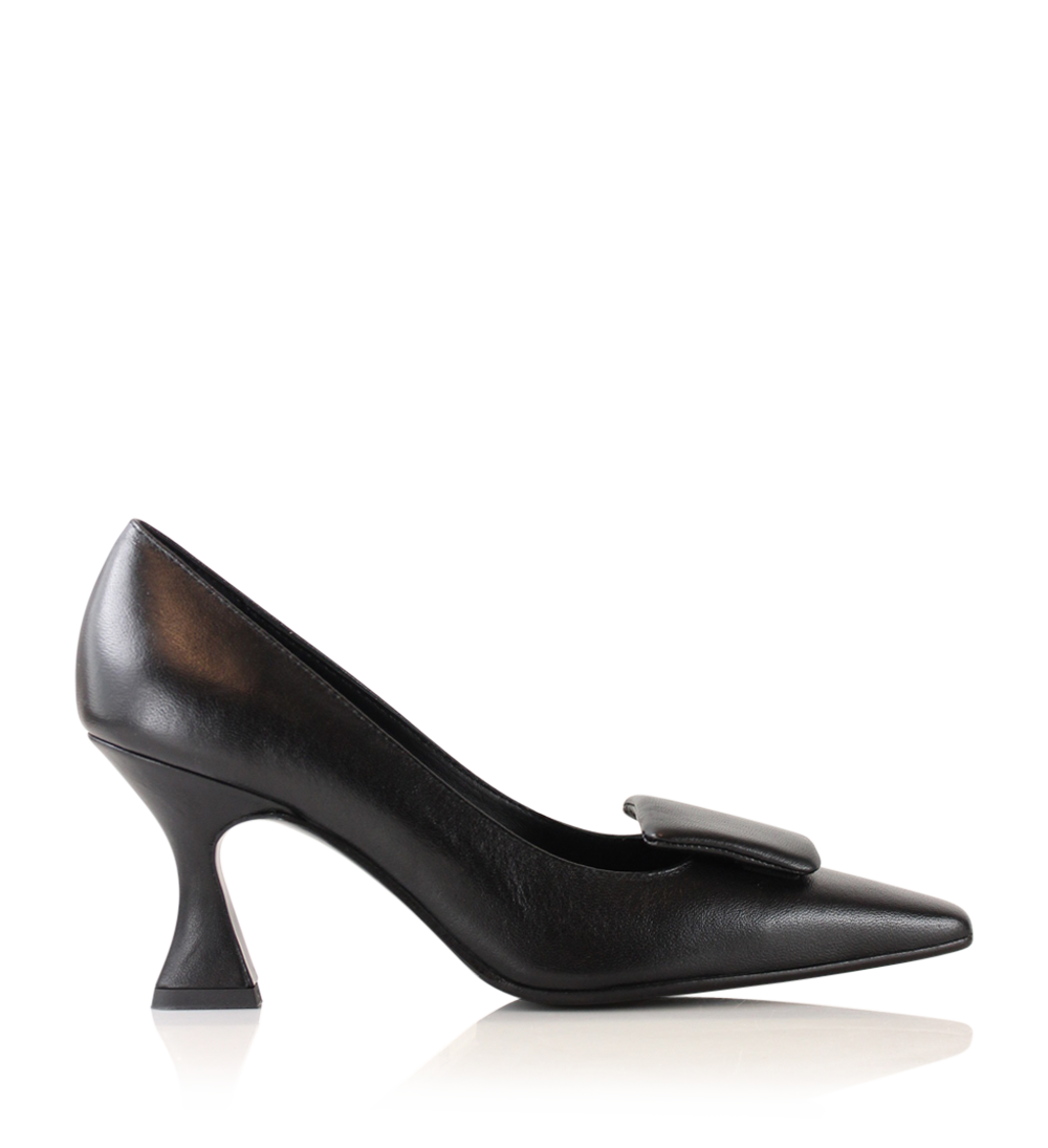 Pernille 70 stilettos, black leather
