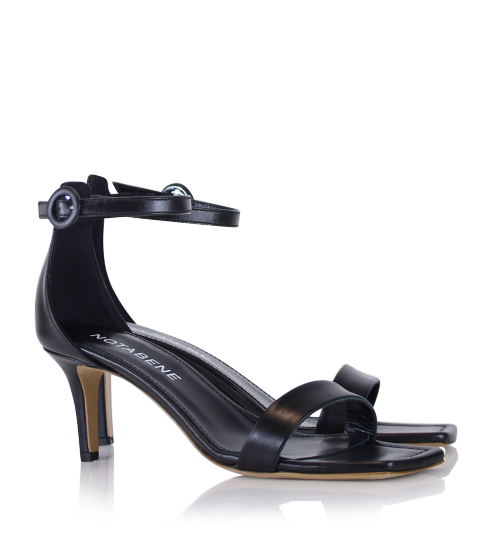 Rina 60 sandals, black leather