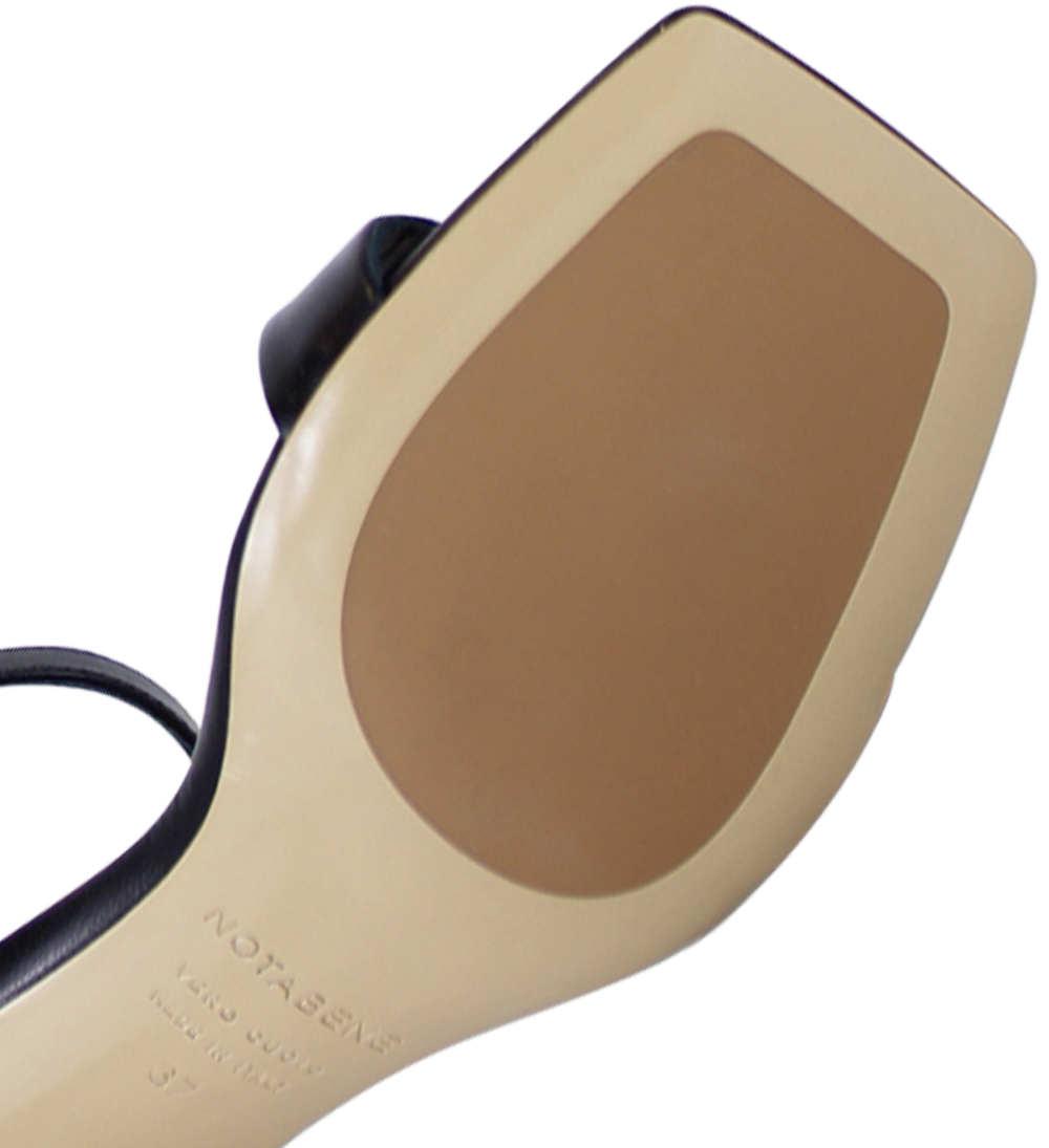 Rina 60 sandals, black leather