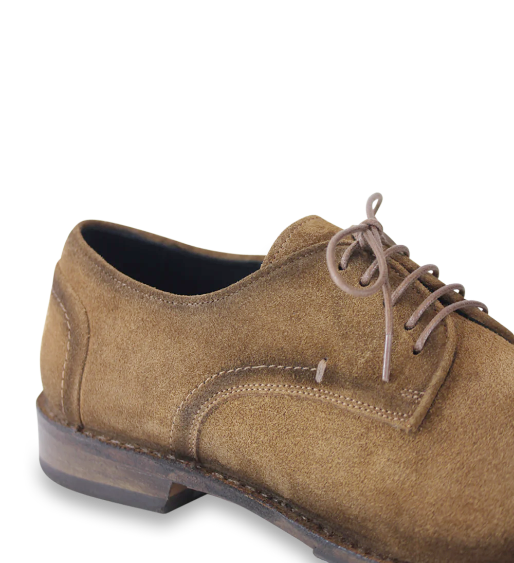 Santino lace-up shoes, rust suede