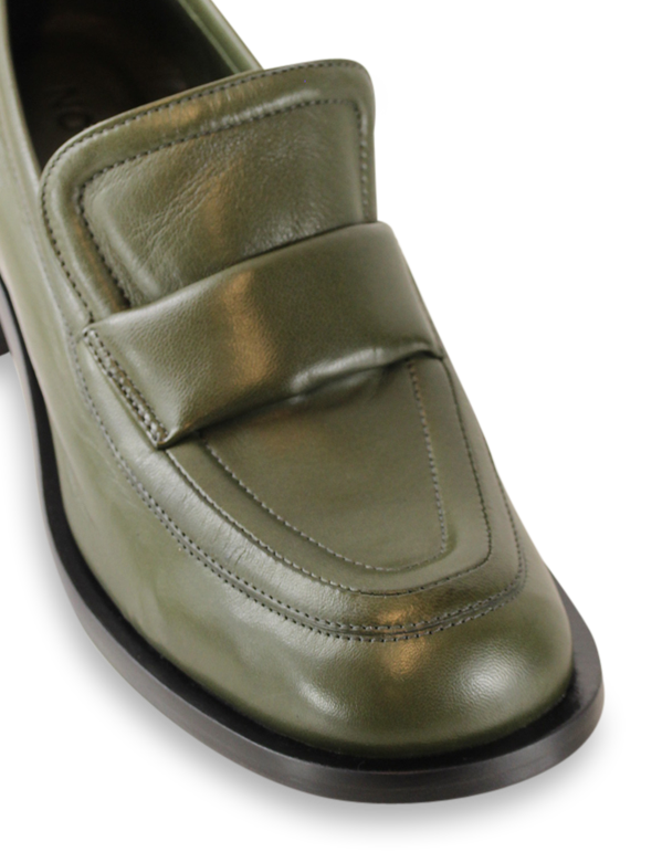 Vera loafers, olive leather