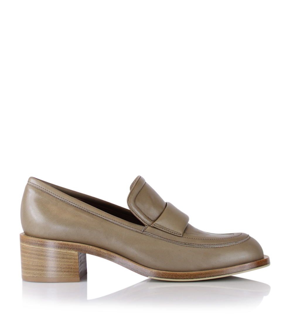 Vera, Nude Leather, Loafers