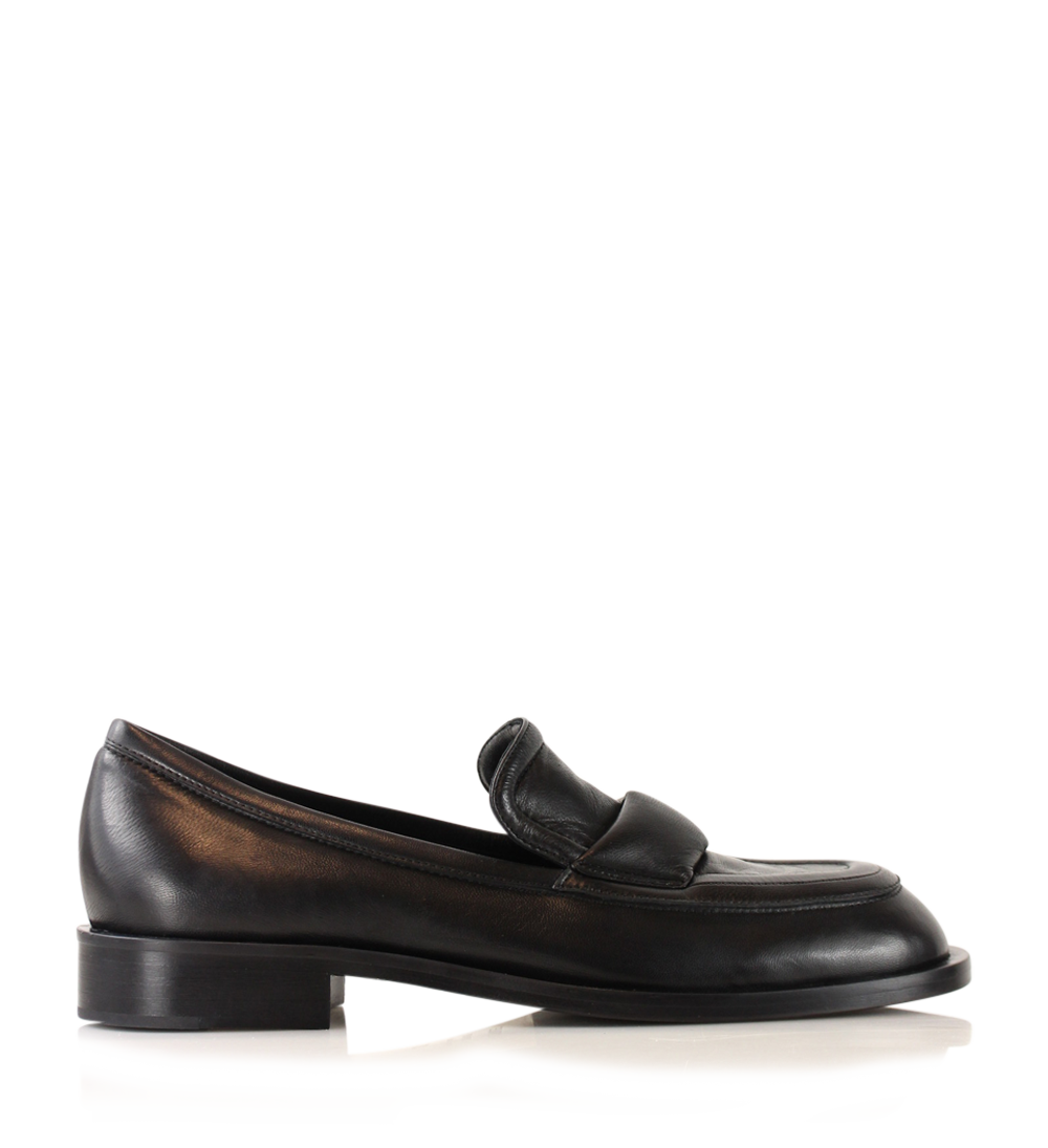 Vidar, Black Leather, Loafers