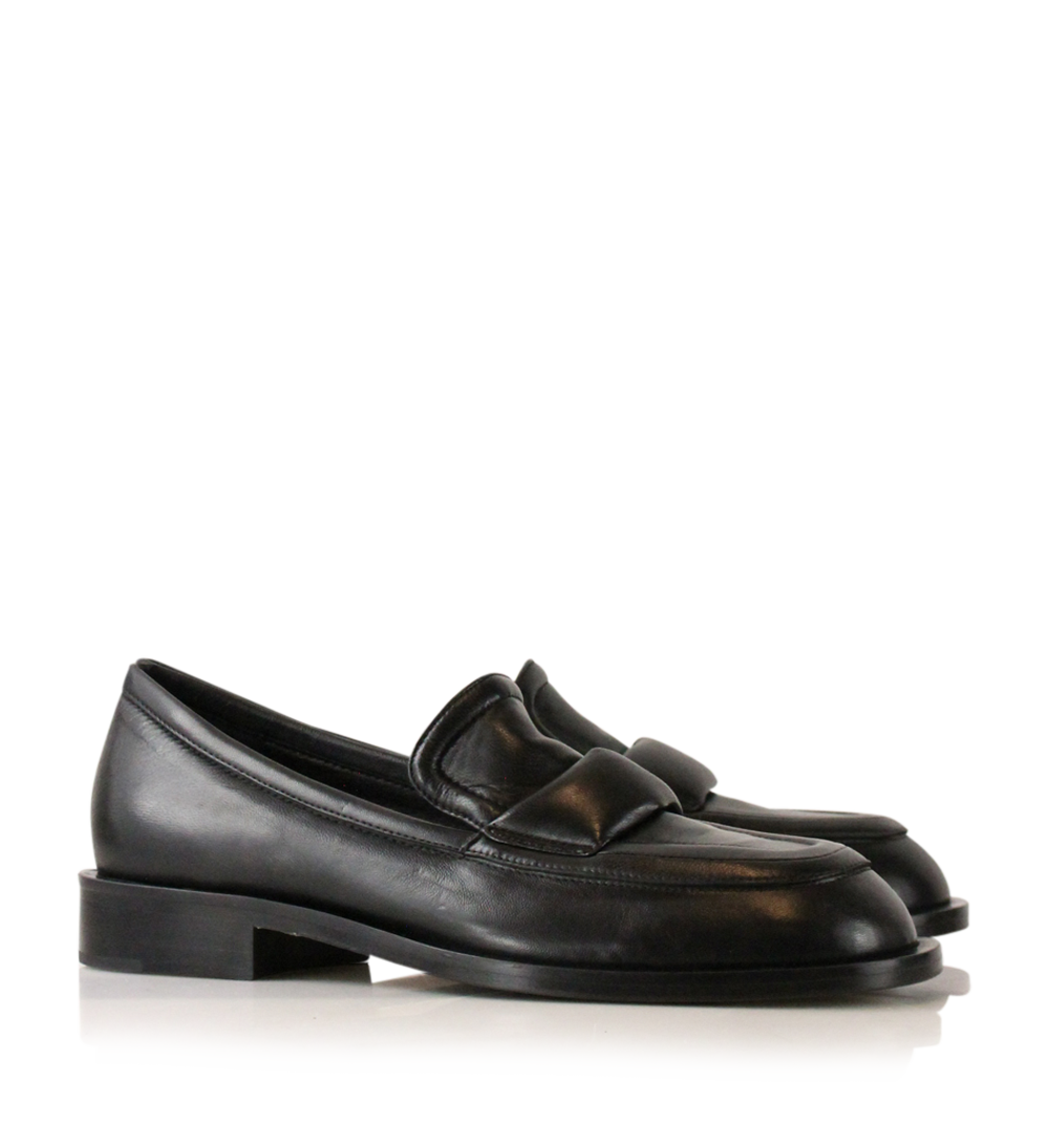 Vidar loafers, black leather