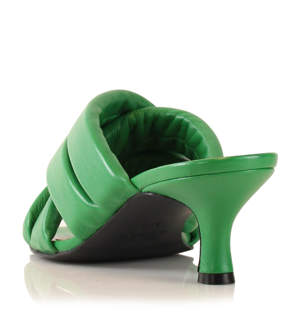 Molly 50 sandals, green leather