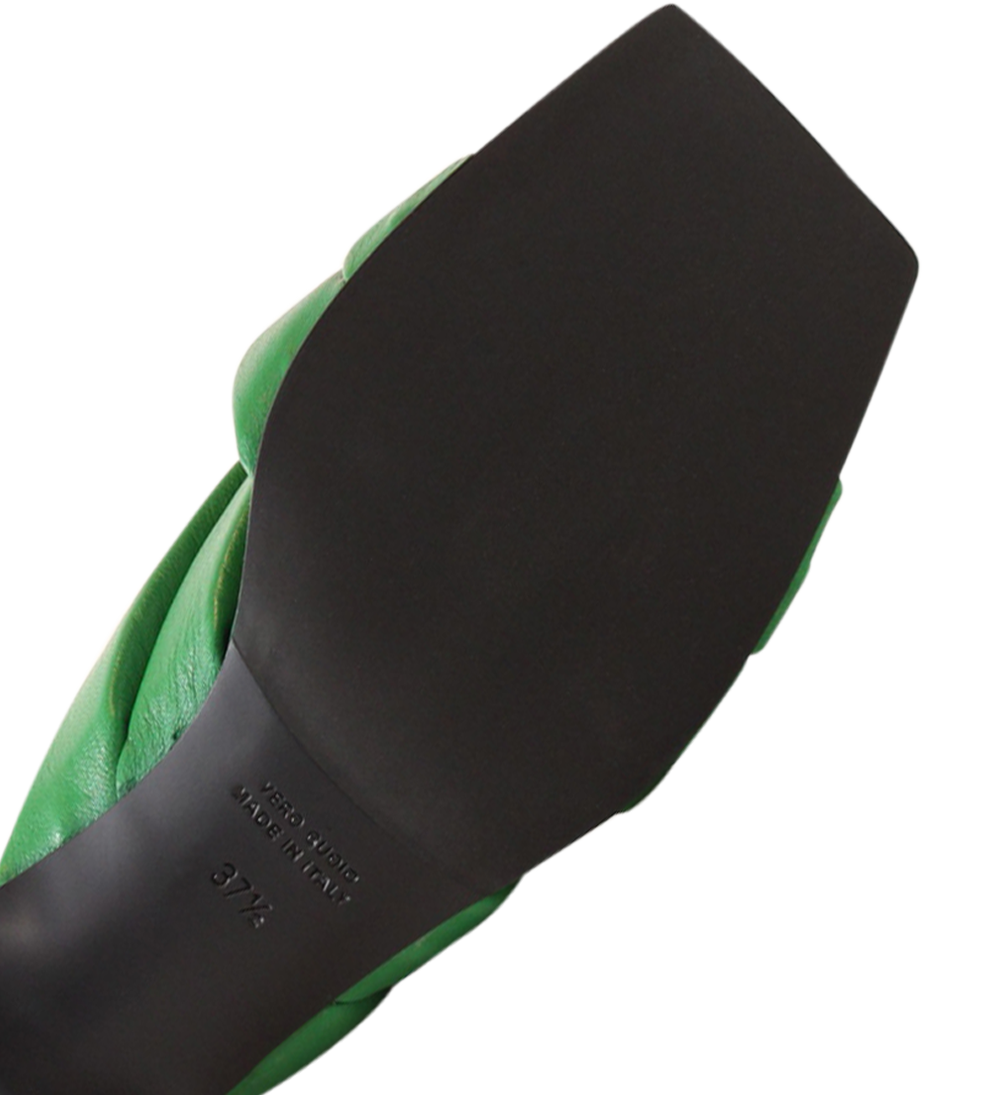 Molly 50 sandals, green leather