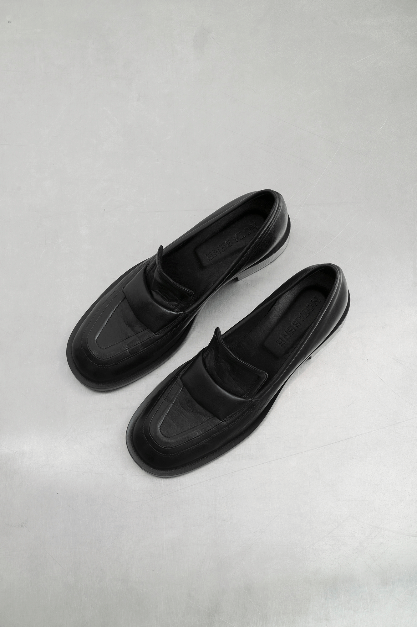 Vidar loafers, sort læder