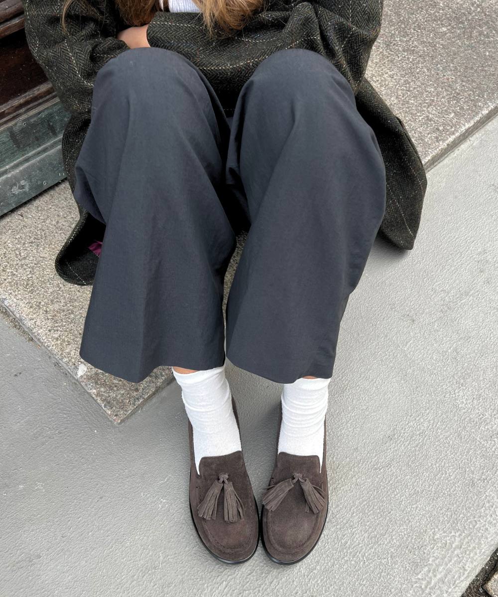 Selva loafers, brun ruskind