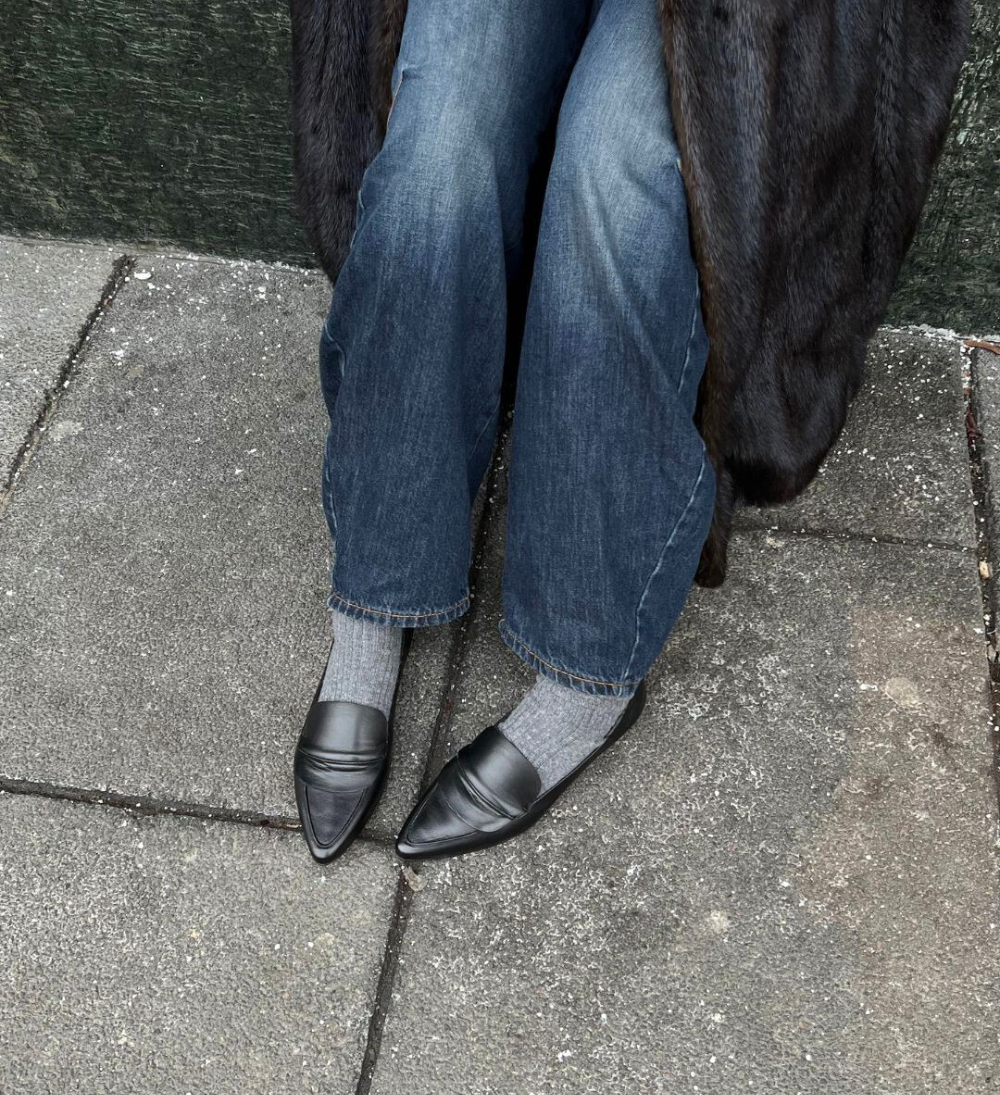 Romy II loafers, black leather