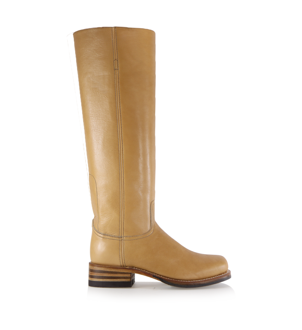 Achilla boots, beige leather