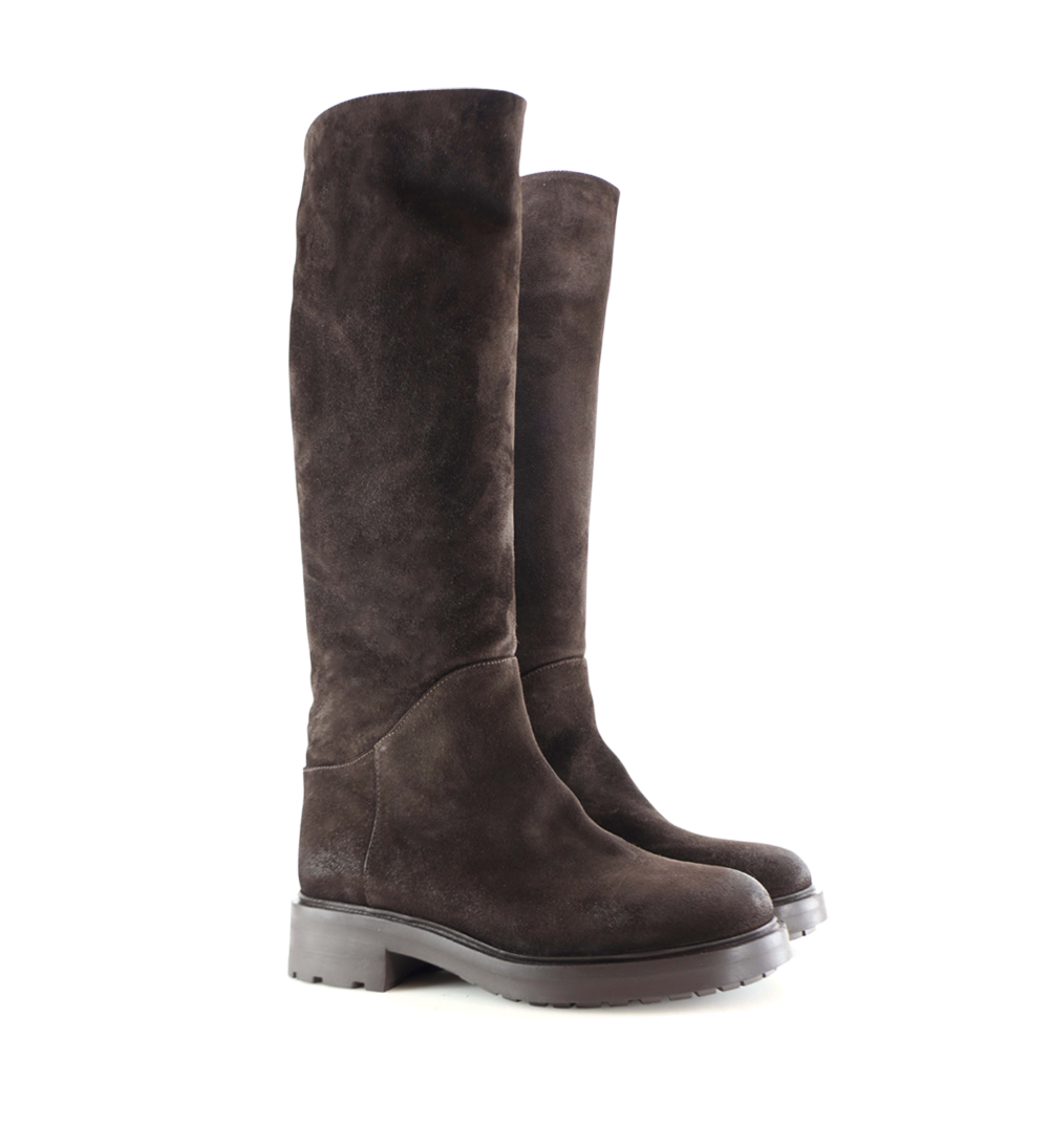 Alva II boots, dark brown suede