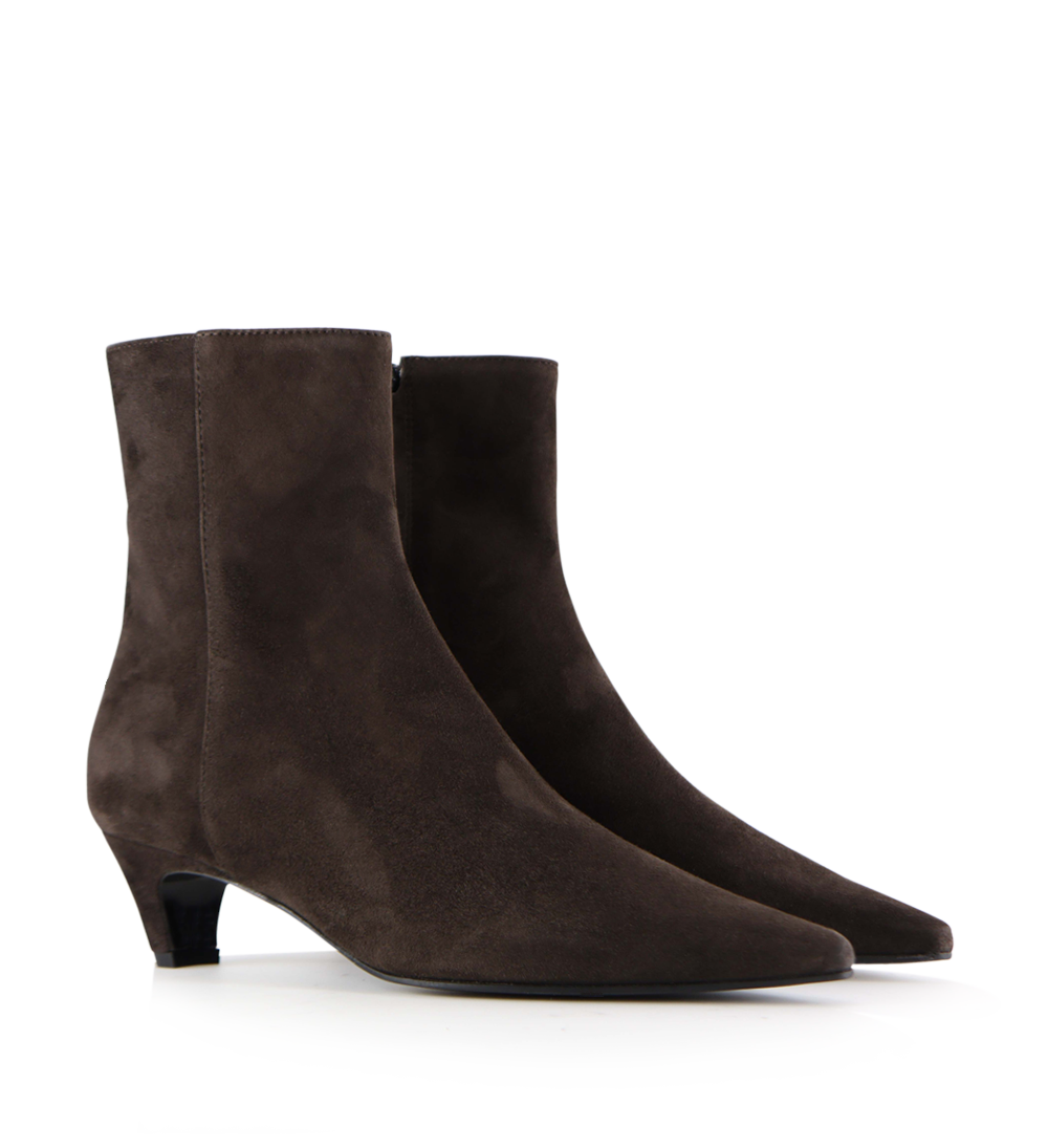 Brisa 45 boots, brown suede