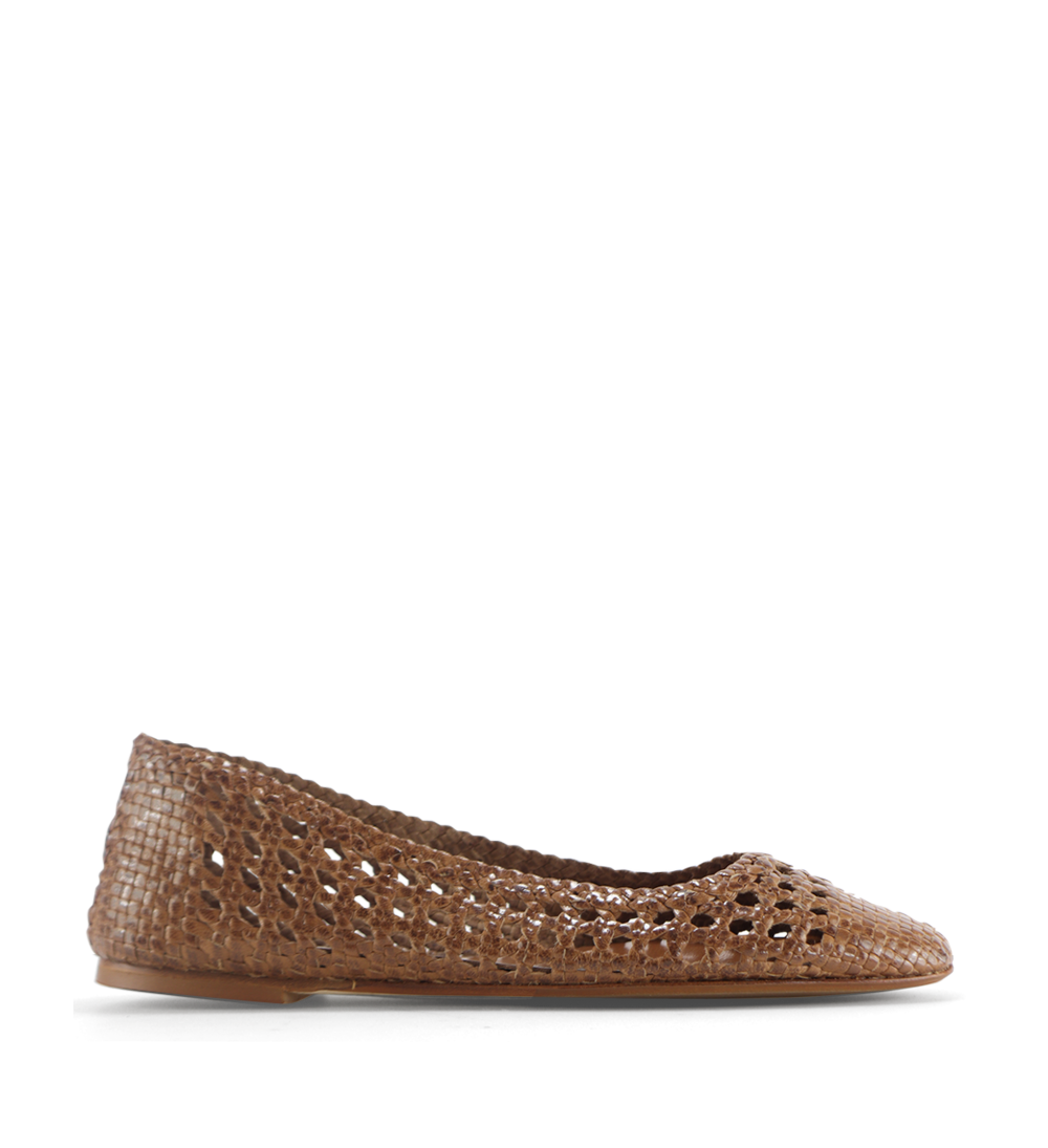 Capri II ballerina, brun læder