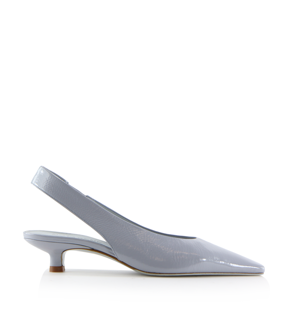 Eleonora 35 slingback, Ice Blue lak