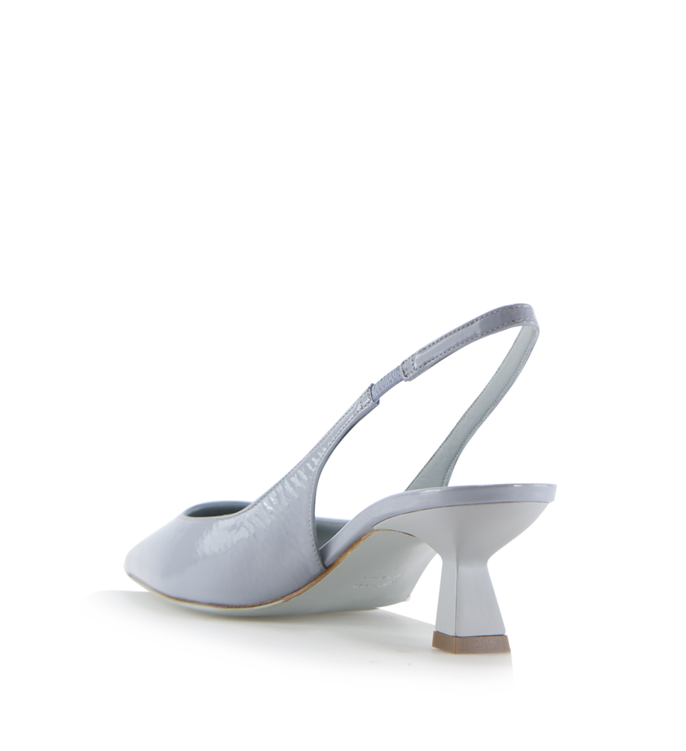 Elisa 50 slingback stilettos, ice blue