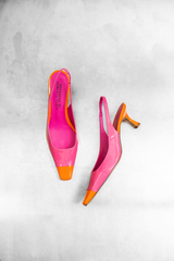 ELOISA, Pink/Orange Patent Leather