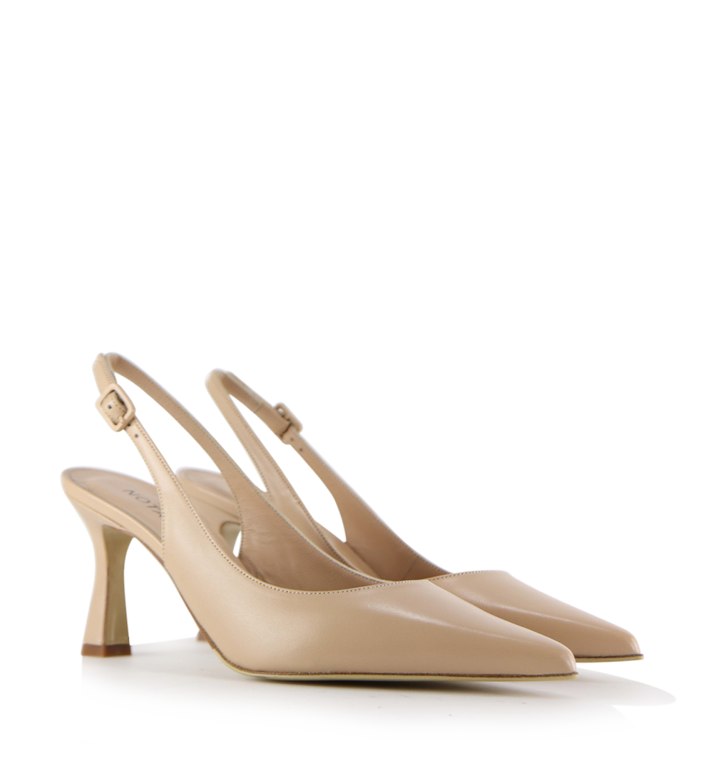 Emilia Low 70 slingback stilettos, cookie