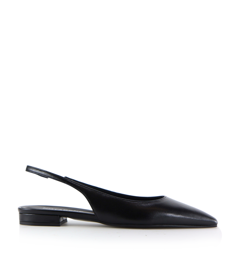 Gilda slingback, black leather