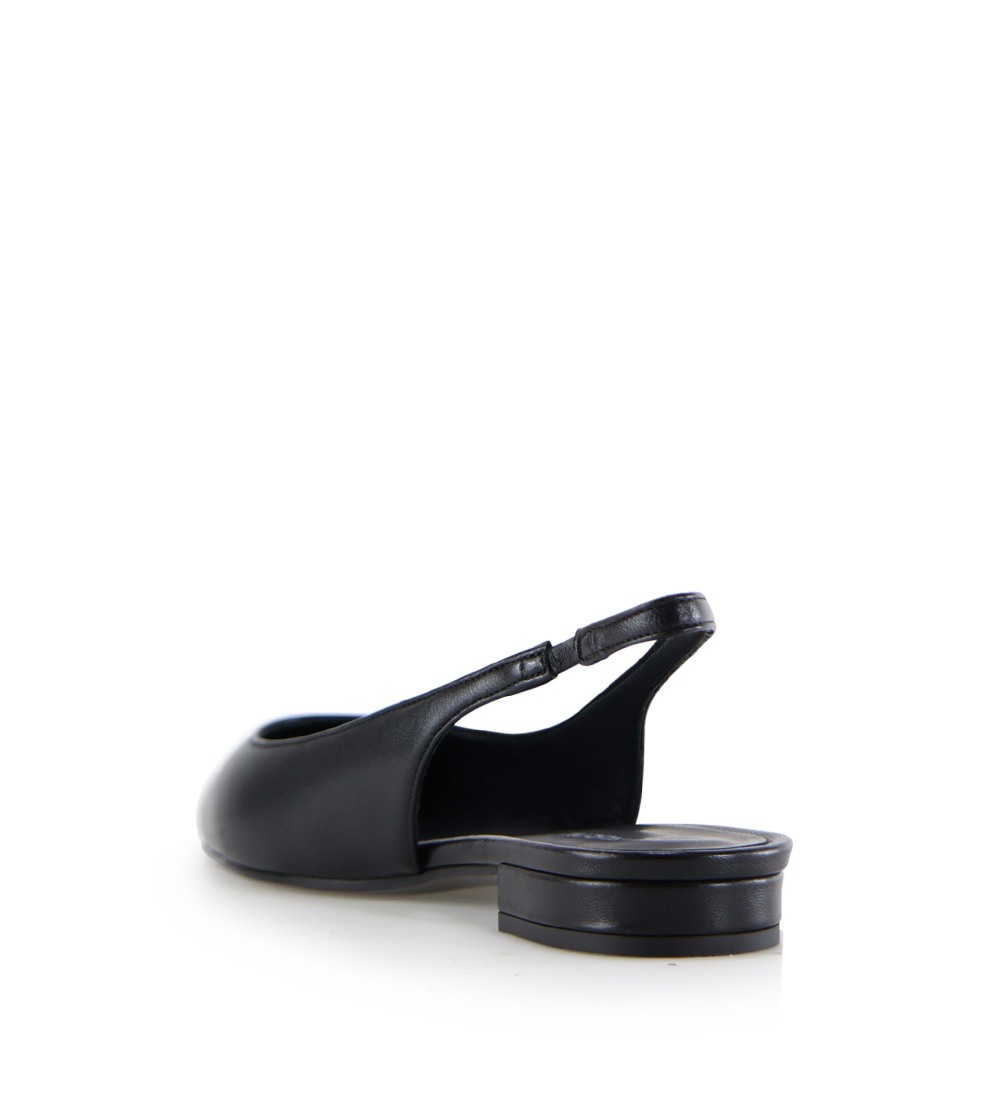 Gilda slingback, sort læder