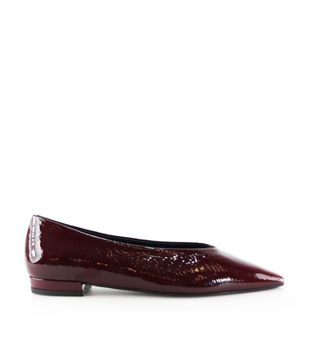 Ginevra ballerina, bordeaux lak