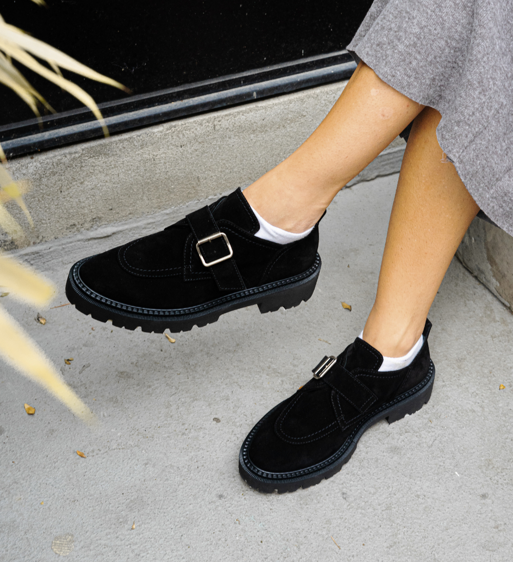 Tenora loafers, black suede