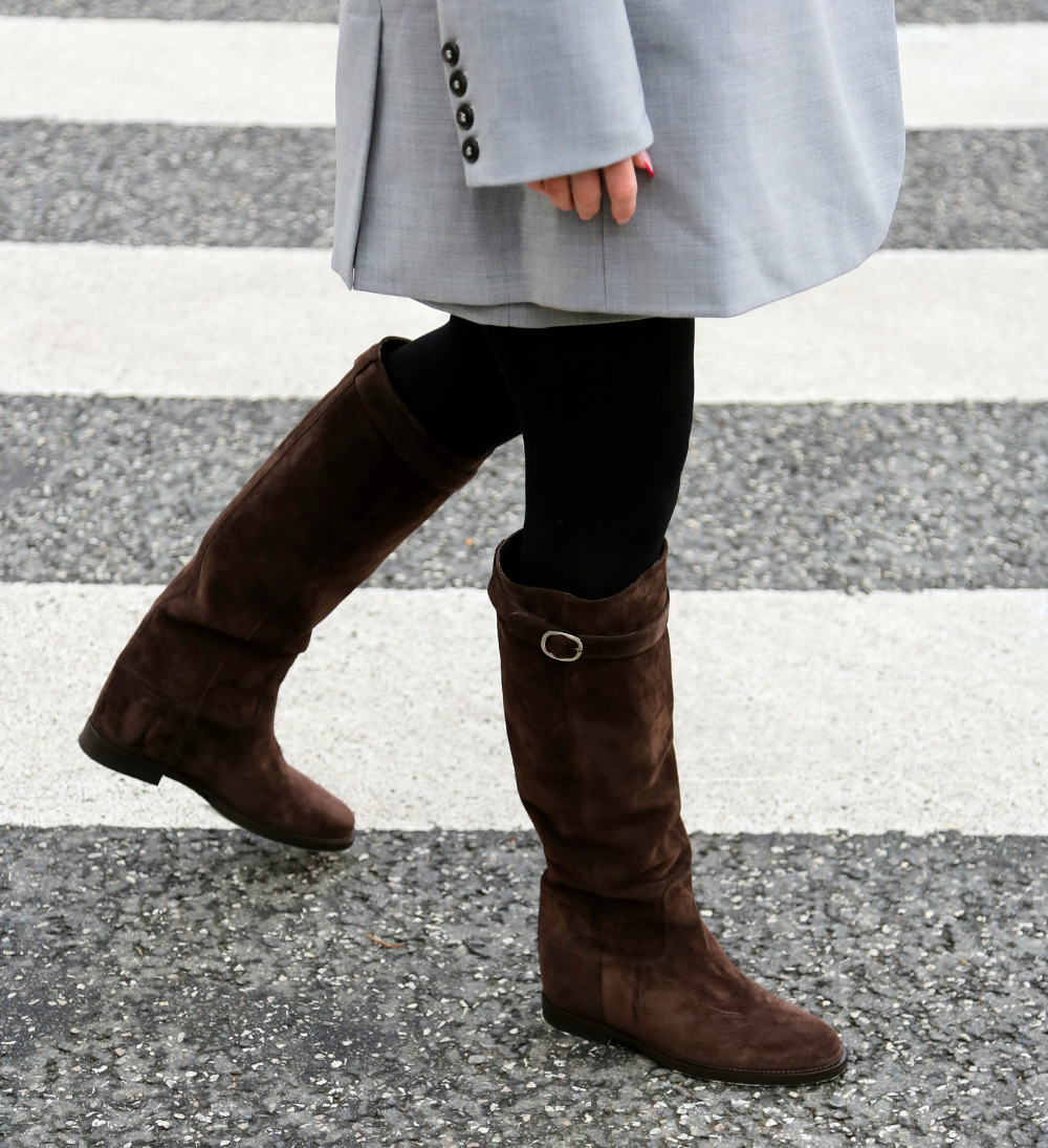 Iris, Brown Suede, Boots