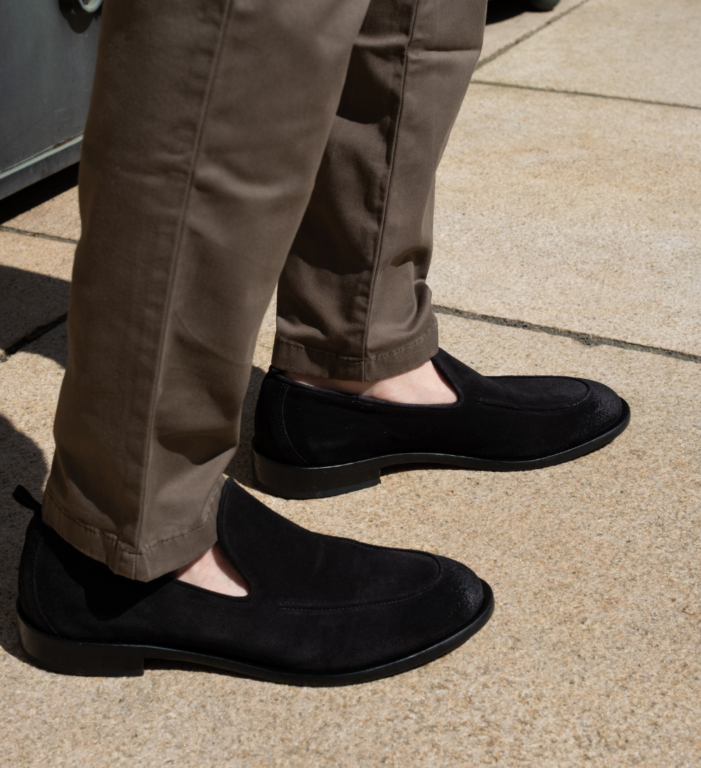 Vittorio loafers, black suede