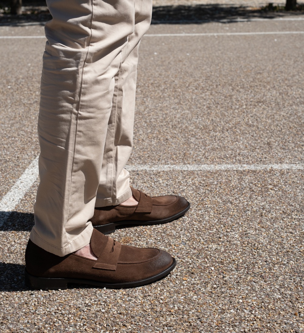 Valentino loafers, brown suede