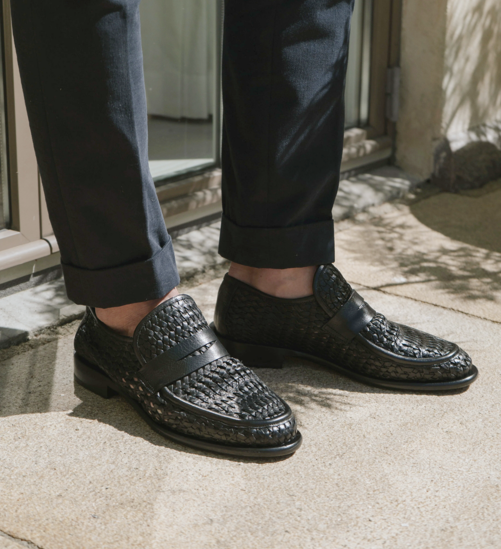 Enrico loafers, black leather