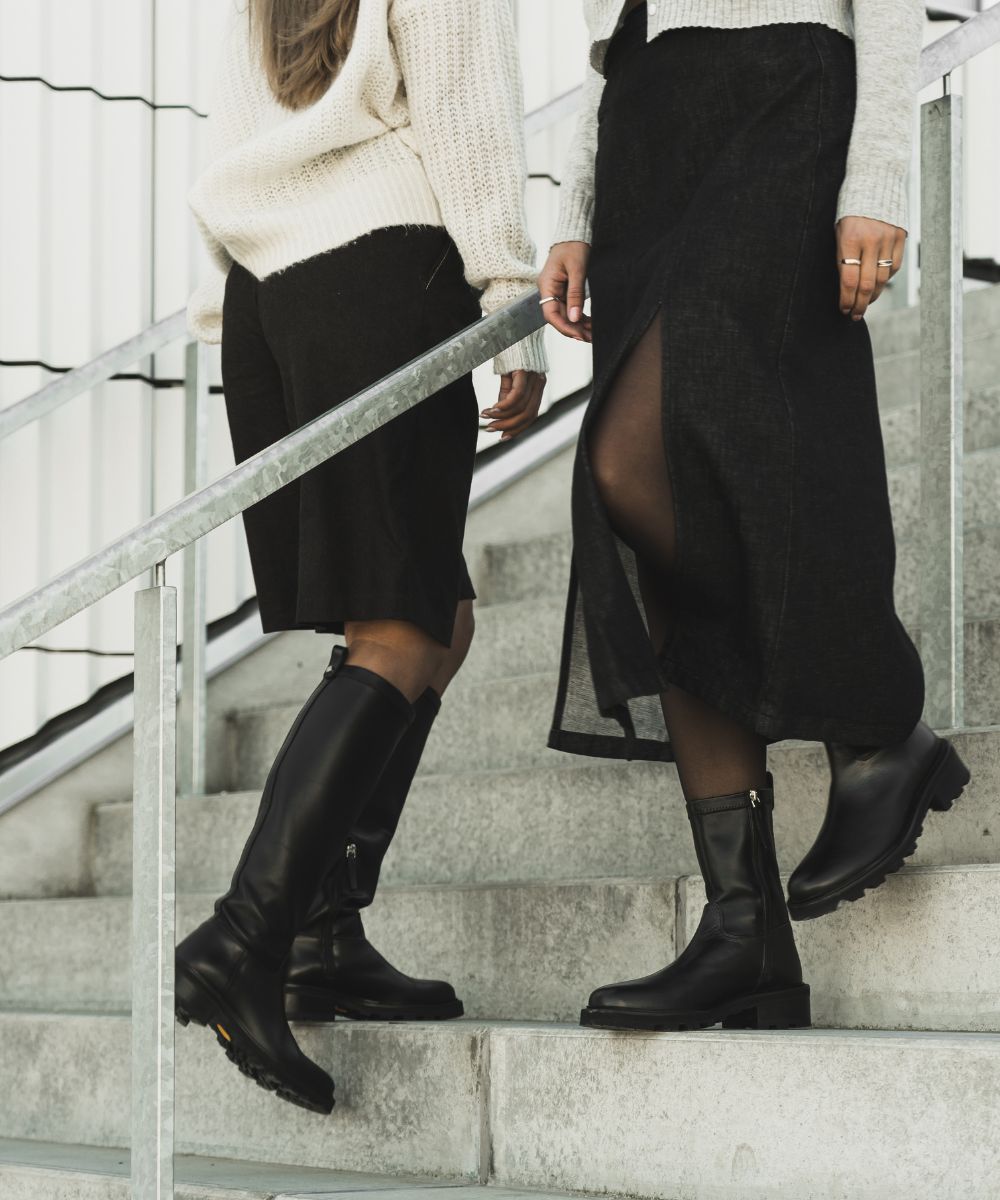 Chiara boots, black leather