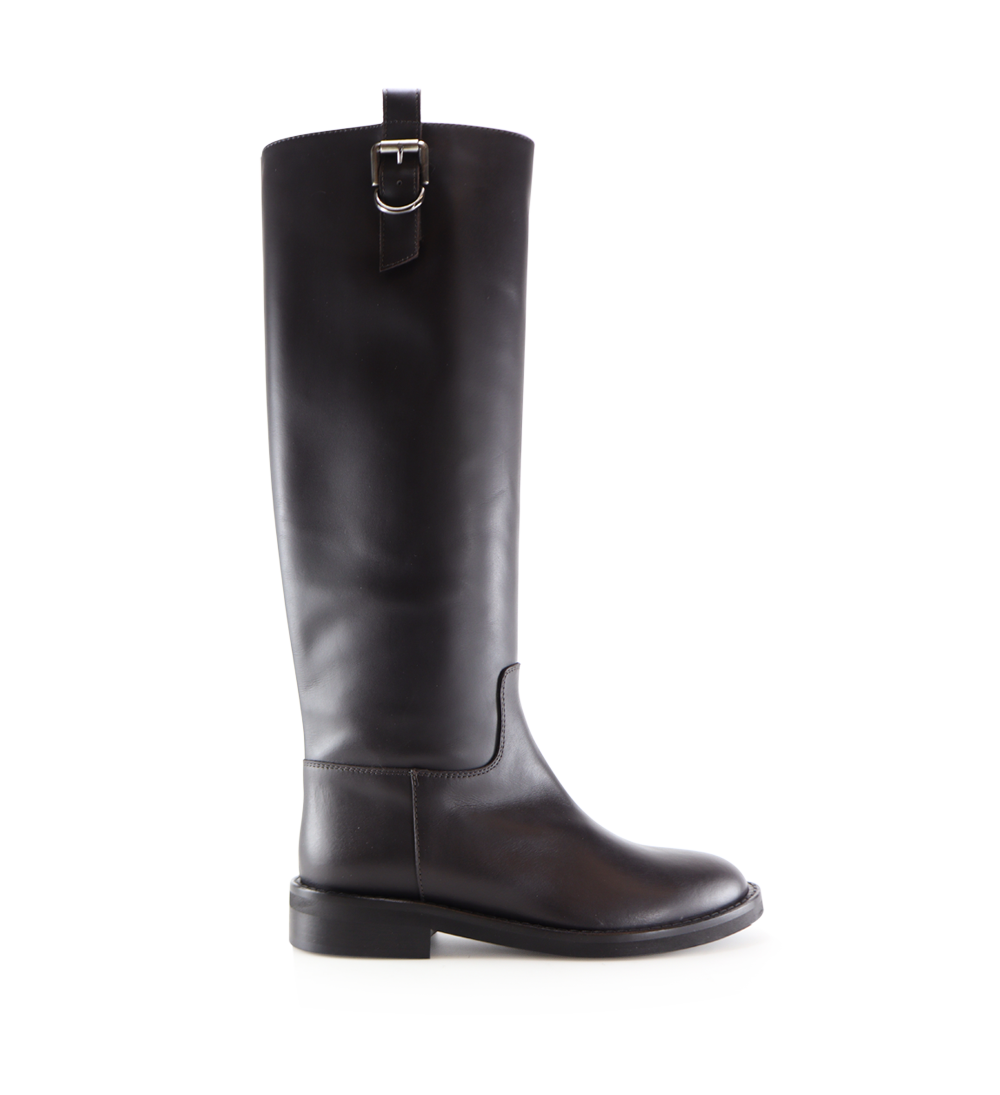 Andora boots, dark brown leather