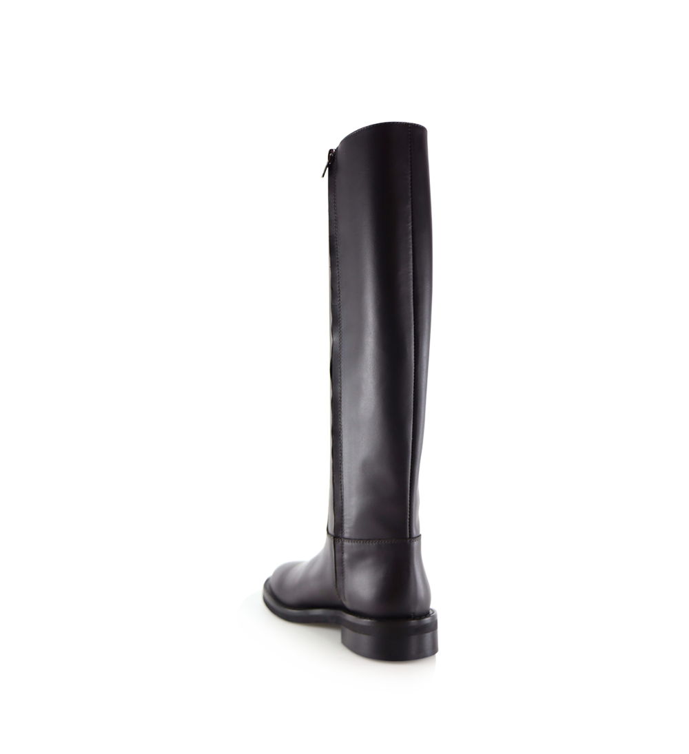 Andora boots, dark brown leather